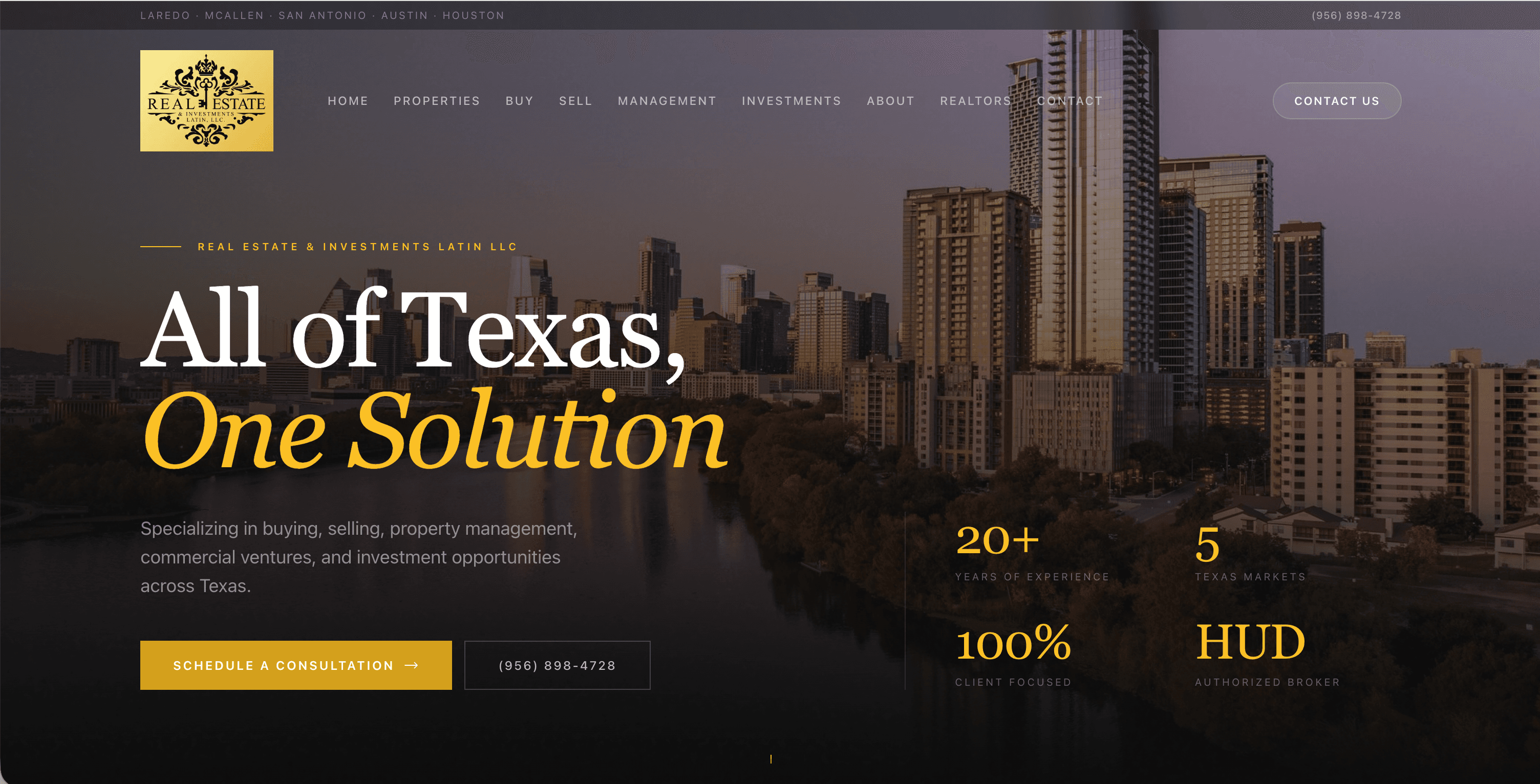 Real Estate Investments Latin website preview